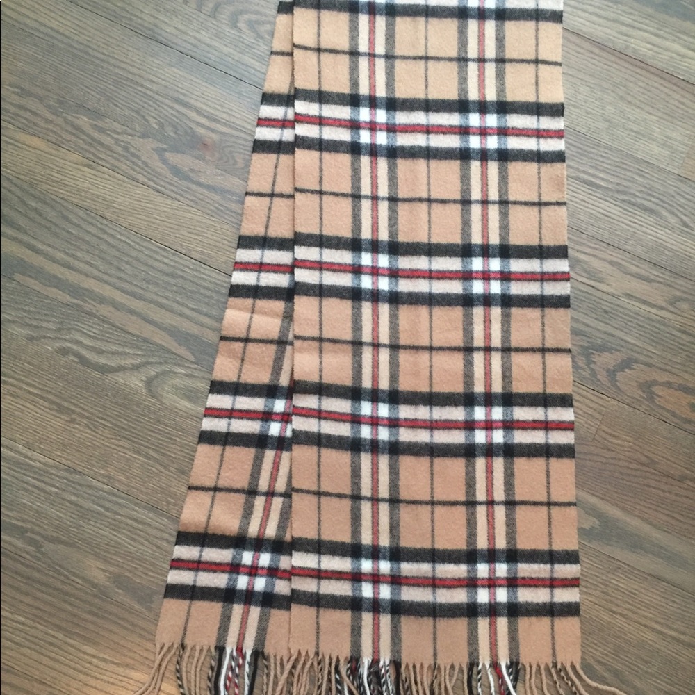 James Pringle Weavers Camel Thomson tartan plaid novachec rectangle fringe scarf - Picture 2 of 5